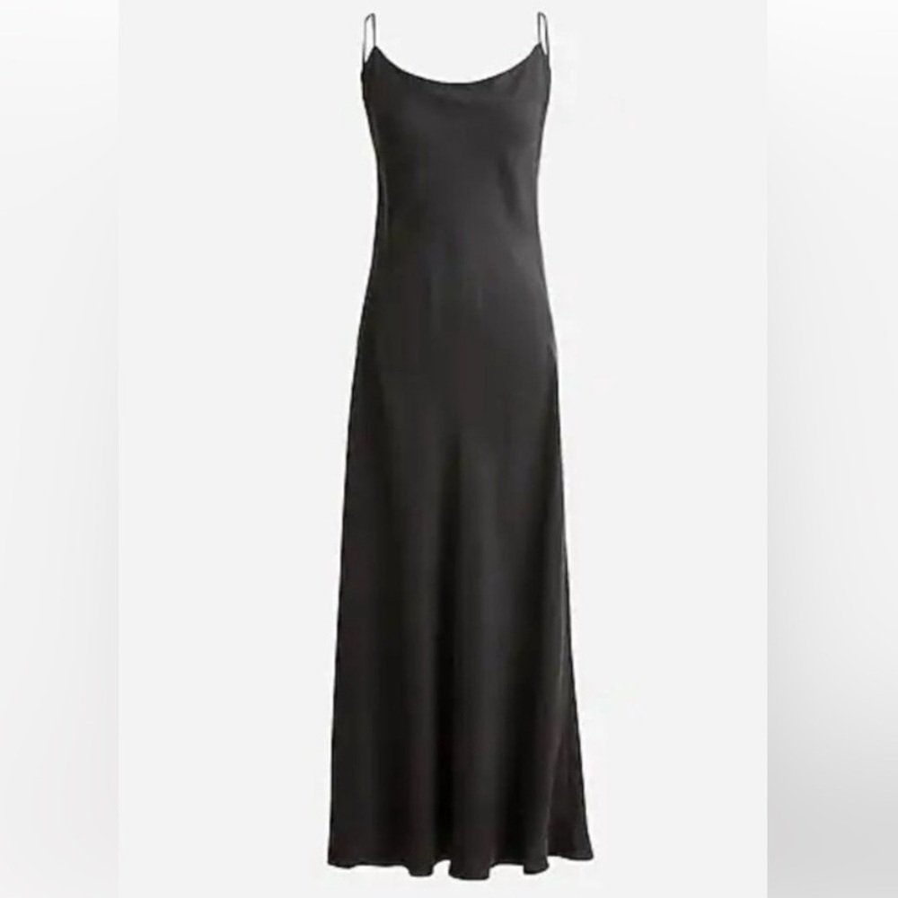 NWT J. Crew Gwenyth Slip Dress in Black